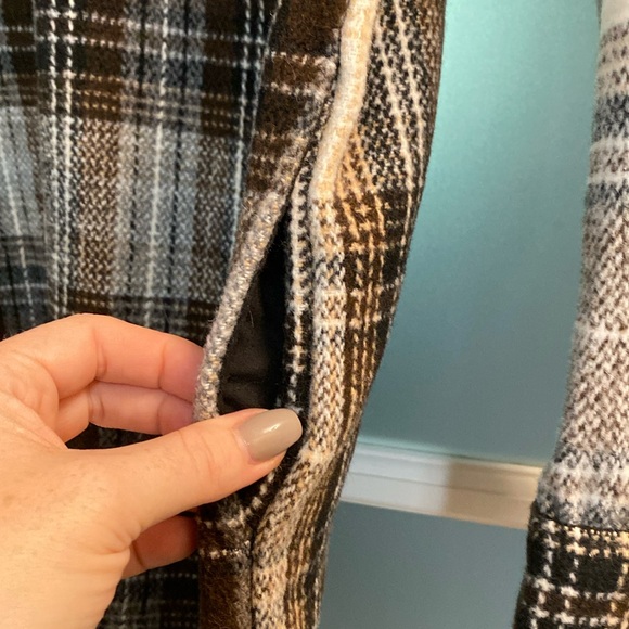 Long plaid shacket - Picture 3 of 6